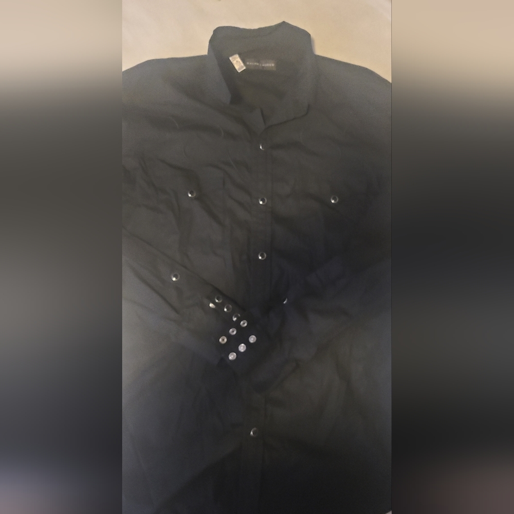 Ralph Lauren Black label cowboy inspired button down shirt